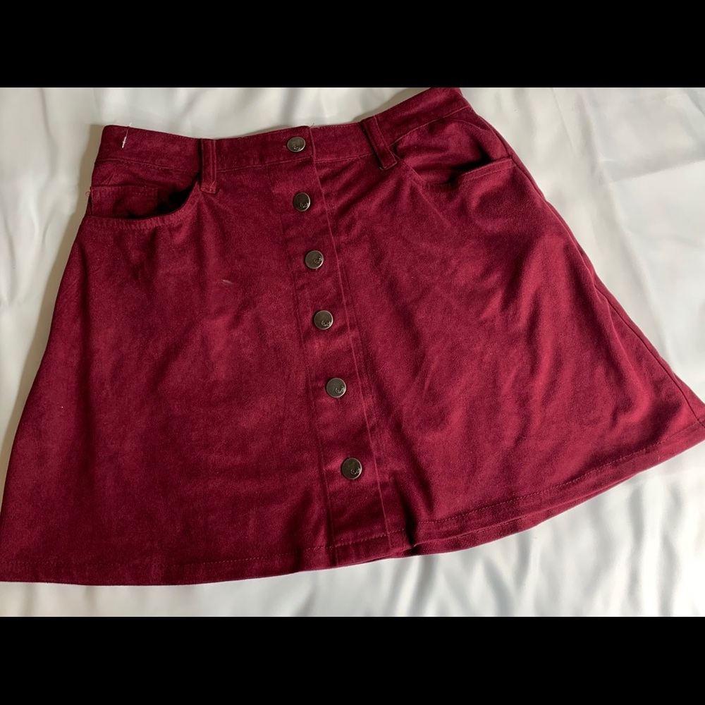 Burgundy Skirt